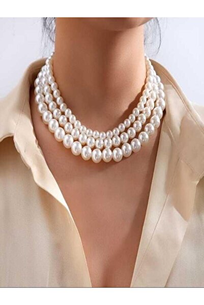 TUHAM AKSESUAR 3 ADET 3 BOY INCI KOLYE