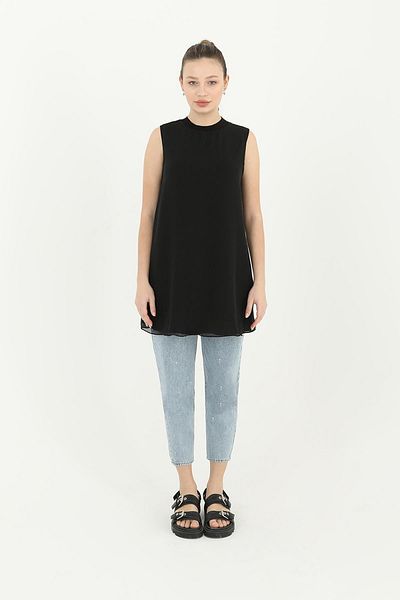Puane Sleeveless Tulle Detailed Underwear Tunic