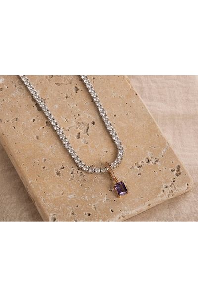 Safir Kuyumculuk S'Charm Morganite Diamond Charm