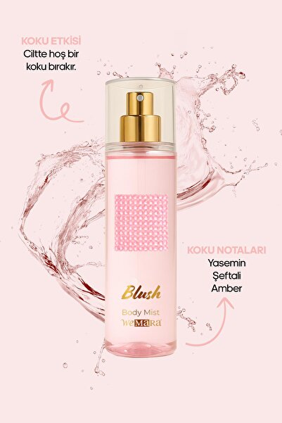 WeMara TASLI VUCUT SPREYI-BLUSH (PEMBE TAS-PEMBE) 150 ml