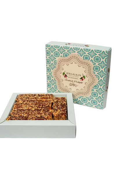 Bİrsalkım Pestİl & Köme Şebinkarahisar Style Finger Pestil with Hazelnut Pieces and Hazelnut Paste Filling 250 Grams