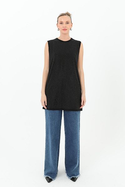 Puane Zero Sleeve Stone Tunic