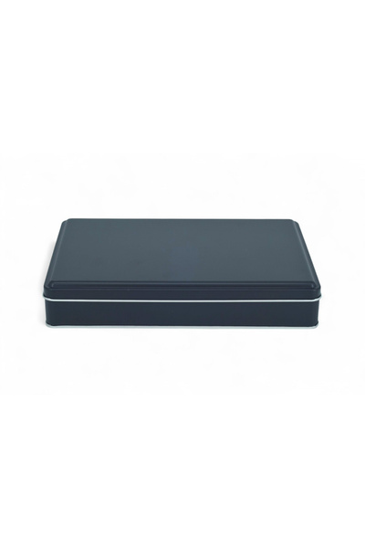 KONTENSAN 170X260X47 mm Metal Box with Metal Cover Without Printing, Matte Black, 42 Units