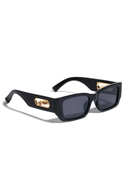 MACERATİ Sezzy Unisex Vintage Black Sunglasses