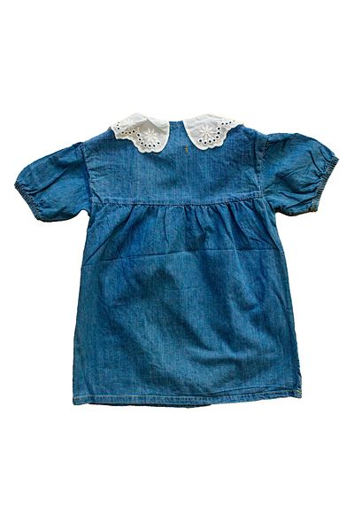 CNS Concept LACE COLLAR DENIM DRESS