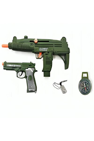 rexa مجموعة ألعاب كومبات فورس العسكرية - تتضمن مسدس لعبة، وخوذة، ومنظار، وملح...