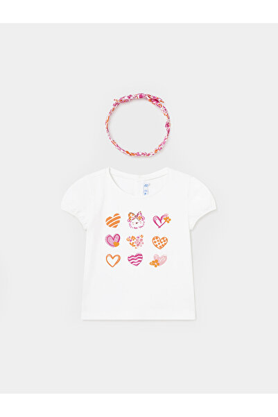 MAYORAL Tricou pentru fete 1007 Alb