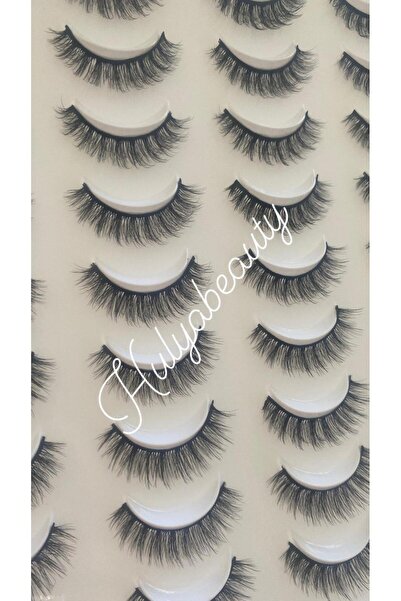 hulyabeauty 3d 20 Çift Gerçek Saç Ipek Takma Kirpik