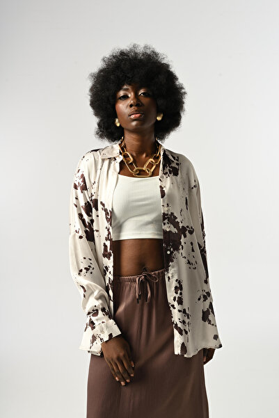 Orfeo Negro ΓΥΝΑΙΚΕΙΟ ΠΟΥΚΑΜΙΣΟ ΜΕ ΜΙΚΤΟ ΣΧΕΔΙΟ OVERSIZE