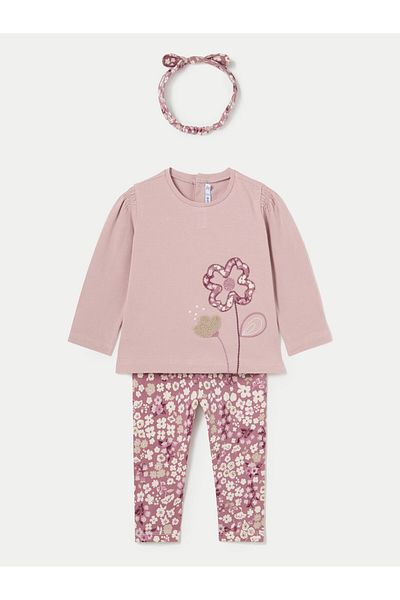 MAYORAL Girl Set blouse and leggings 2711 Pink