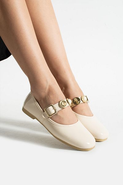ALTUVATEKS Women's Babet with Comfortable Sole. Stylish Stone Detailed Summer Model