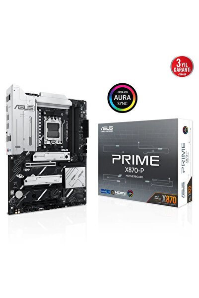 ASUS ASUS PRIME X870-P, 4xDDR5, 4xM.2, HDMI, DP, Type-C, AM5 Soket GAMING Ana...