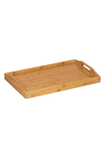 OEM Bamboo Bed Serving Tray with Foldable Legs 50x30x22 cm