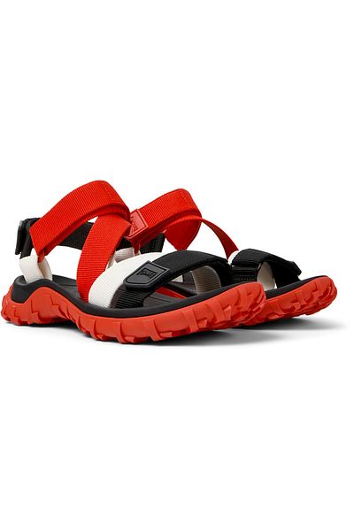 CAMPER Men's Red Hook And Loop Sandals with Soft Sole, Lightweight, Summer Comfort Drift Trail