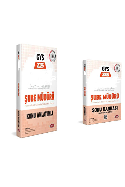 Data Yayınları 2025 GYS AFAD ŞUBE MÜDÜRÜ Görevde Yükselme Konu+Soru 2 Kitap