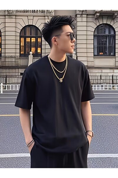 Lider Leather Tricou Basic Unisex – Croială Standard, Material Bumbac-Poliest...