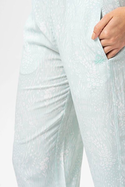 United Colors of Benetton Γυναικεία Πυτζάμα Πάτος Bnt-w20415 Πράσινο