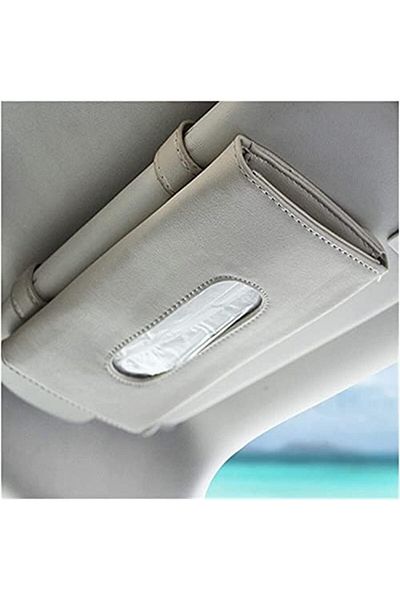 3XR Car Tissue Holder Box - Sunshade - Grey
