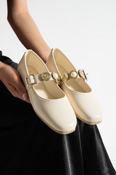 ALTUVATEKS Women's Babet with Comfortable Sole. Stylish Stone Detailed Summer Model