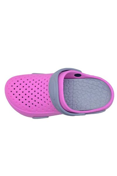 CRACOS Women's Garden Clogs Made of Eva Material, Pink-Grey, Size 37, Very Light, 24.5 Centimeters