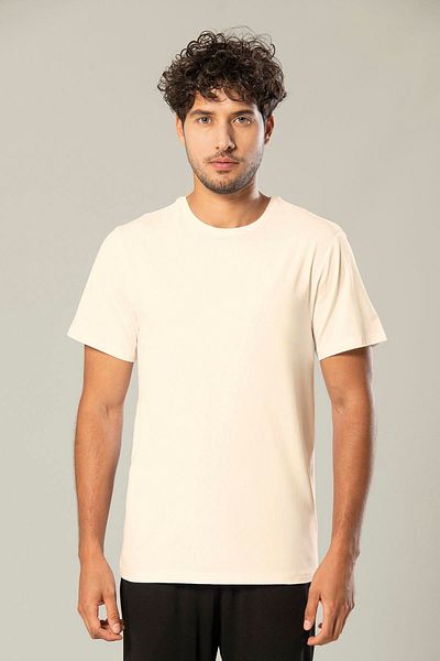 Weweus Ανδρικό Modal Basic T-Shirt με λογότυπο Skin 239