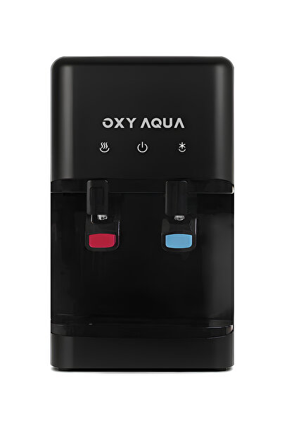 OXYAQUA Petra - Tezgah Üstü Sıcak Soğuk Su Çıkışlı Arıtmalı Siyah Su Sebili