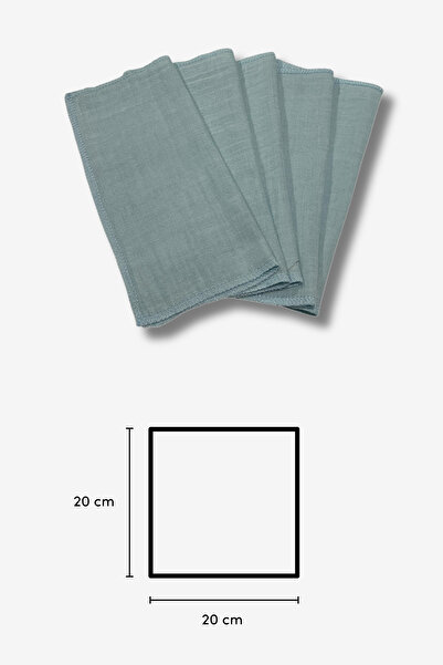 arbababy 20'li Organik Müslin Bebek Ağız Mendili (20CM*20CM)