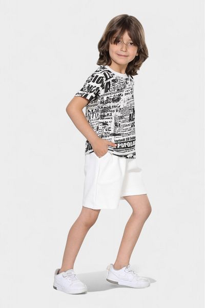 pour la riviere Organic Cotton Combed Cotton Shorts for Boys Aged 1-6 Years