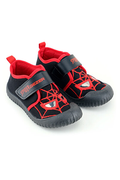 GEZER Erkek Çocuk Yazlık Keten Rahat Taban Tek Cırt Cırtlı Ayarlanabilir Ev Bahçe Okul Kreş Günlük A