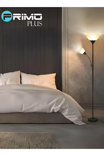 Primo Plus Floor Stand Lamp White Light Black/White combination material