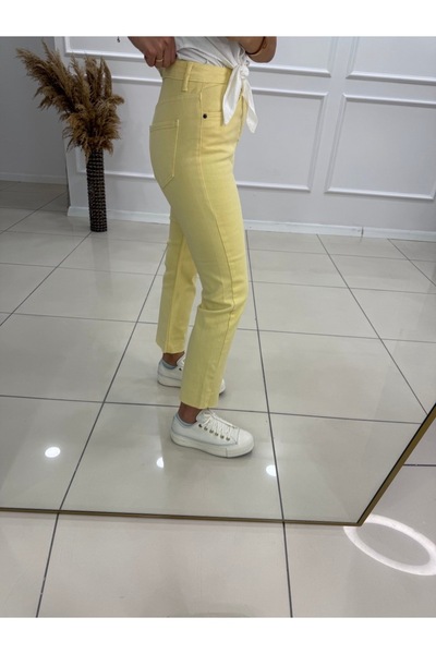 Butik Renkli Jean Pantolon Boy Fıt