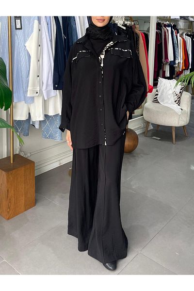 Cloche Navi̇s Garnished Shirt