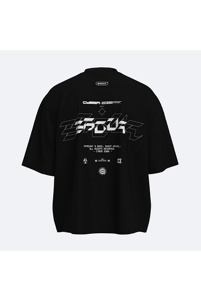 Shout Oversize Cyber ​​2088 Unisex Boxy Fit T-Shirt