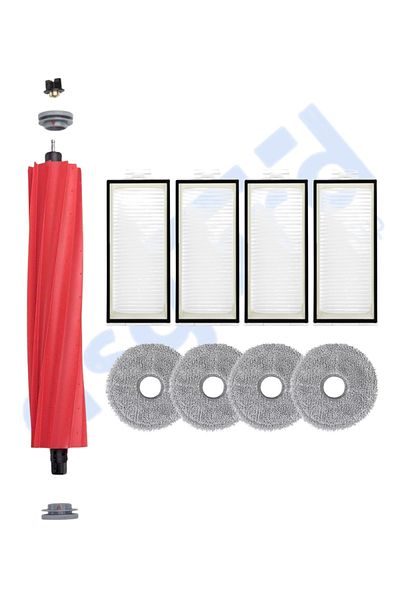 Asgard Grup Roborock Q Revo Pro-S-Maxv Compatible 1 Main Brush 4 Filters 4 Mops