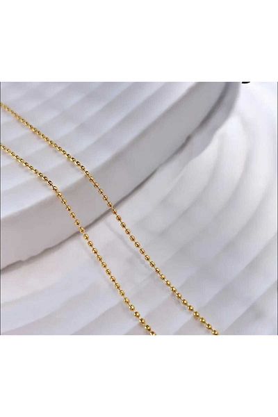 yiğit aksesuar 5 Meters 3 mm Gold Color Metal Bulk Meter Chain Jewelry Material Ball