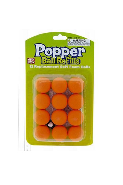 rexa Popper Ball Refills – 12 Soft Foam Replacement Balls for Toy Poppers