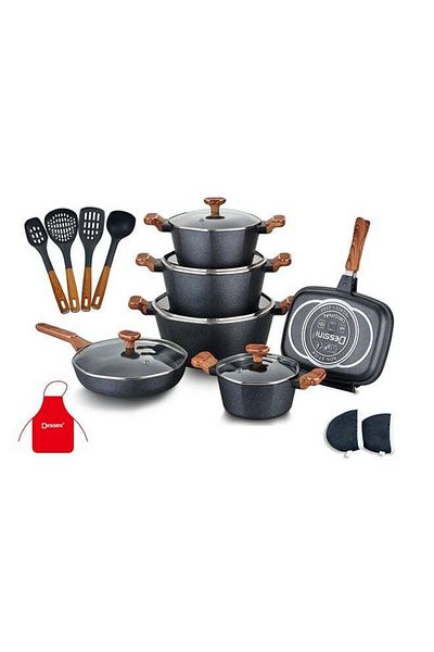 Dessini 19Pcs Granite Cookware Set