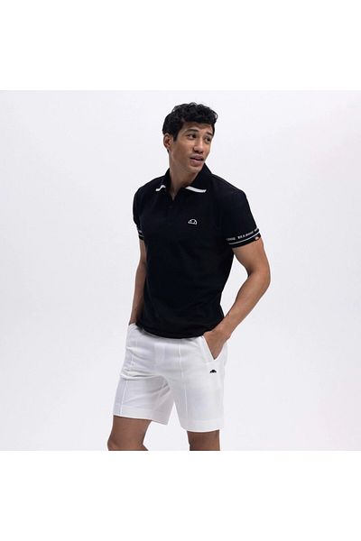 Ellesse Ανδρικό μπλουζάκι με μαύρο γιακά πόλο – Em375-bk