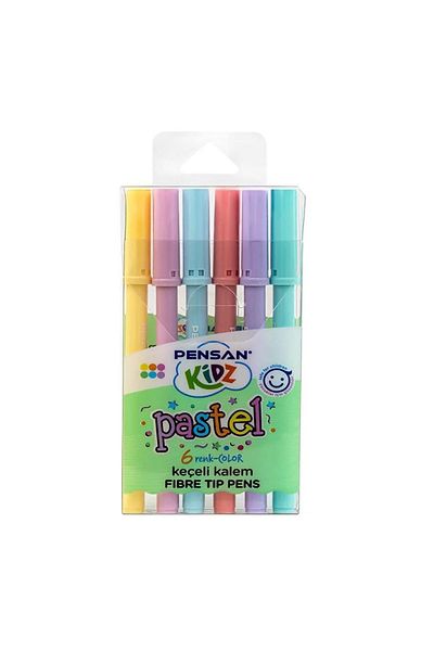 Pensan Ki̇dz Felt Pen Pastel 6 Colors 99090-99093