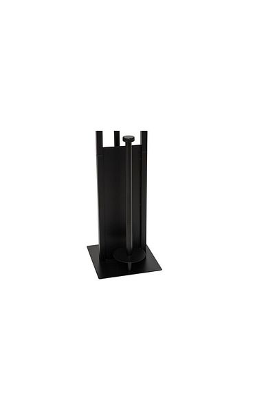 5five Simple Smart Βάση για σετ μπάνιου, μεταλλική, μαύρη, 28 x 18 x Υ 61,5 εκ.
