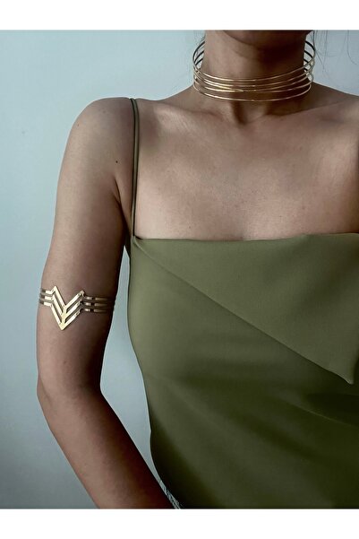 Hoop jewelery سوار بازو على شكل حرف V مثلث
