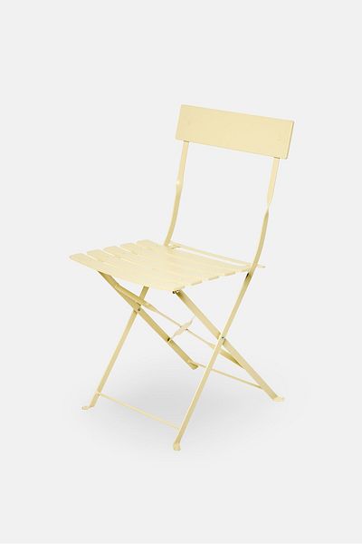 Muy Mucho Folded Metal Chair, Beige