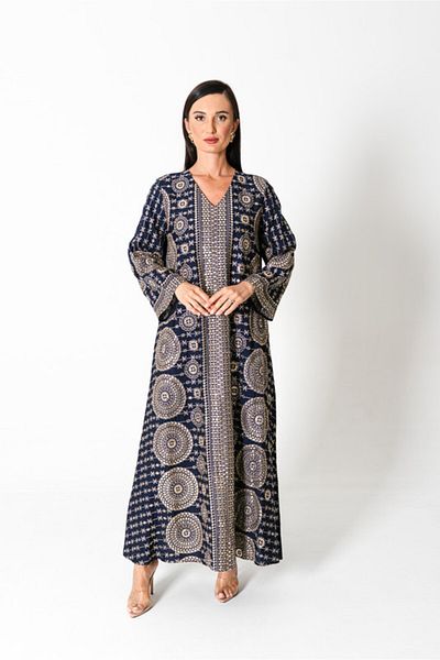 IKKXA Modern Embroidered Jalabiya