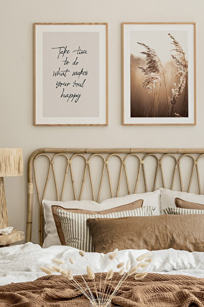 Artavessa 2 Parça Ahşap Çerçeve Görünümlü Mdf Tablo Seti 20x30 Cm - Model 22