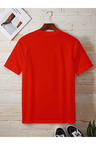 WOODROFFE Men's Dice Card Printed Crew Neck T-Shirt Oversize Casual Boyfirend