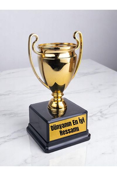 lili hediyelik World's Best Painter Printed Award Cup 23 cm Painter Souvenirs