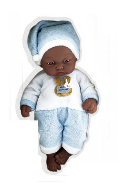 rexa فستان جلدي أسود، محاكاة جسم قطني، دمية ريبورن، قطعة واحدة