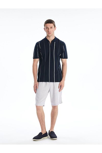 LC Waikiki LCW Vision Polokragen Kurzarm gestreiftes Piqué-Herren-T-Shirt