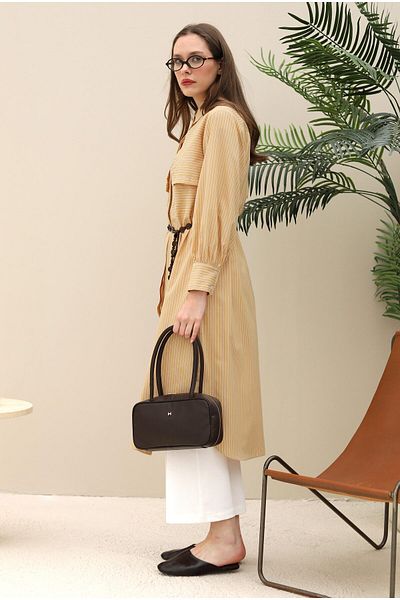 HEQA Long Handle Bag Bitter Brown