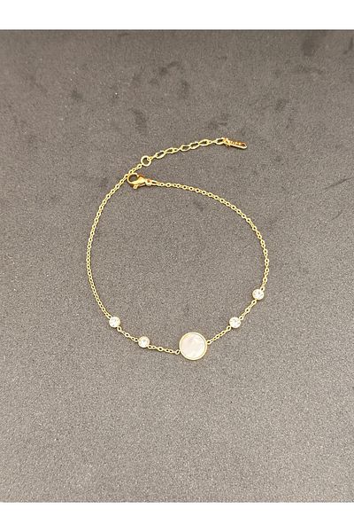 lolajewelry Luxury Sterile Gold Color Coral Steel Anklet